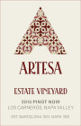 Artesa Estate Vineyard Pinot Noir 2015  Front Label