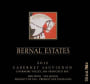 Bernal Estates  2012  Front Label
