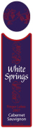 White Springs Winery Cabernet Sauvignon 2007 Front Label