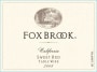 Foxbrook Table Wine Sweet Red 2008  Front Label