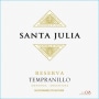 Santa Julia Reserva Tempranillo 2008  Front Label