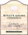 Winzer Krems Sandgrube 13 Gruner Veltliner 2016  Front Label