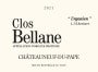 Clos Bellane Chateauneuf du Pape Urgonien 1.14 Hectare 2021 Front Label