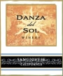 Danza del Sol Winery Temecula Valley Sangiovese 2015  Front Label