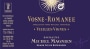 Michel Magnien Vosne-Romanee Vieilles Vignes 2015  Front Label