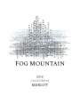 Fog Mountain Merlot 2015  Front Label