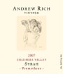 Andrew Rich Prometheus Syrah 2007  Front Label