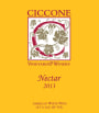 Ciccone Vineyard & Winery Nectar 2013  Front Label