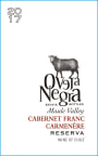 Oveja Negra Reserva Cabernet Franc - Carmenere 2017  Front Label