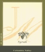 JM Cellars Syrah 2005 Front Label