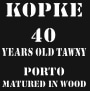 Kopke 40 Year Tawny Port (375ML half-bottle)  Front Label