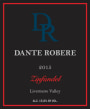 Dante Robere Zinfandel 2015  Front Label