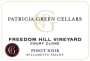 Patricia Green Freedom Hill Vineyard Coury Clone Pinot Noir 2015  Front Label