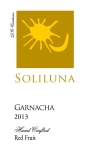 Soliluna Garnacha 2013  Front Label
