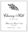 Cherry Hill Winery Estate Blanc de Pinot Noir 2015  Front Label