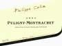 Philippe Colin Puligny-Montrachet Blanc 2005  Front Label