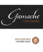 Gamache Vintners Estate Boulder 2015 Front Label