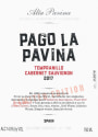 Bodegas Alta Pavina Pago la Pavina 2017  Front Label
