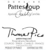 Domaine Pattes Loup Thomas Pico Butteaux 2017  Front Label