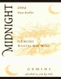 Midnight Cellars Winery Gemini Reserve 2004 Front Label