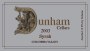Dunham Cellars Syrah 2003  Front Label