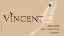 Vincent Wine Company Pinot Noir 2015  Front Label
