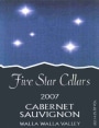Five Star Cellars Cabernet Sauvignon 2007 Front Label