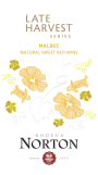 Bodega Norton Late Harvest Malbec 2014  Front Label