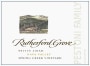 Rutherford Grove Napa Valley Spring Creek Vineyard Petite Sirah 2012  Front Label
