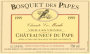 Bosquet des Papes Chateauneuf-du-Pape Chante le Merle Vieilles Vignes 1999  Front Label