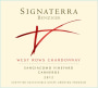Benziger Sangiacomo Vineyard West Rows Chardonnay 2012  Front Label