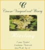 Ciccone Vineyard & Winery Riesling 2013  Front Label