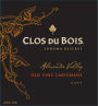Clos du Bois Reserve Old Vine Carignan 2007  Front Label