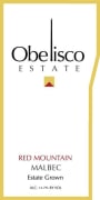 Obelisco Estate Malbec 2013 Front Label