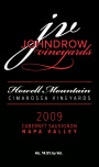 Johndrow Vineyards Cimarossa Vineyards Cabernet Sauvignon 2009  Front Label