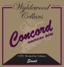 Wyldewood Cellars Wylde Valley Red Concord 2015 Front Label