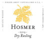 Hosmer Winery Dry Riesling 2014  Front Label