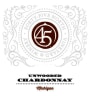 Forty-Five North Vineyard & Winery Unwooded Chardonnay 2015 Front Label