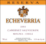 Echeverria Reserva Cabernet Sauvignon 2004  Front Label