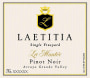 Laetitia Single Vineyard La Montee Pinot Noir 2013 Front Label