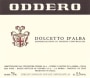 Oddero Dolcetto d'Alba 2016  Front Label