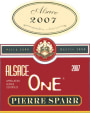 Pierre Sparr Alsace One 2007  Front Label