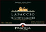 Pasqua Salento Lapaccio Primitivo 2007  Front Label