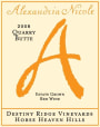 Alexandria Nicole Cellars Quarry Butte 2008 Front Label