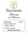 Gerard Bertrand Cotes du Roussillon Villages Tautavel Hommage aux Vignerons 2010  Front Label