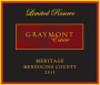 Graymont Estate Limited Reserve Meritage 2011  Front Label