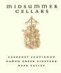 Midsummer Cellars Canon Creek Vineyard Cabernet Sauvignon 2013  Front Label