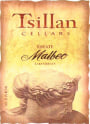 Tsillan Cellars Estate Malbec 2009 Front Label