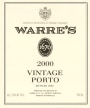 Warre's Vintage Port (375ML half-bottle) 2000  Front Label