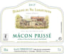 Duboeuf Macon-Prisse Domaine du Val Lamartinien 2015 Front Label